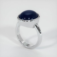 11.64 Ct. Sapphire Ring, 18K White Gold 2