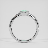 0.81 Ct. Bluish Green Paraiba Tourmaline Ring, 18K White Gold 3