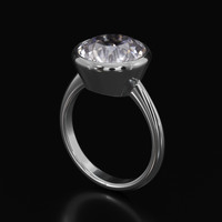 5.38 Ct. Gemstone Ring, 18K White Gold 2