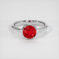 1.81 Ct. Ruby Ring, 18K White Gold 1