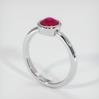 1.69 Ct. Ruby Ring, 18K White Gold 2