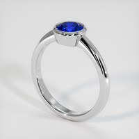 0.94 Ct. Sapphire Ring, 18K White Gold 2
