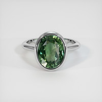 4.50 Ct. Sapphire Ring, 18K White Gold 1
