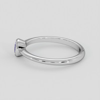 0.56 Ct. Purple Sapphire Ring, 18K White Gold 4