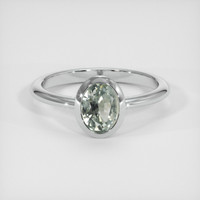1.25 Ct. Sapphire Ring, 18K White Gold 1