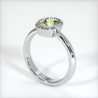 1.50 Ct. Sapphire Ring, 18K White Gold 2