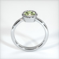 1.50 Ct. Yellowish Green Sapphire Ring, 18K White Gold 3