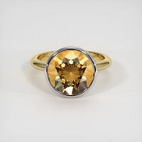 4.16 Ct. Gemstone Ring, 14K White & Yellow 1