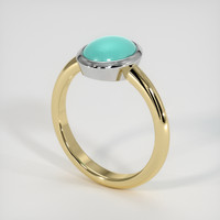 1.30 Ct. Gemstone Ring, 14K White & Yellow 2