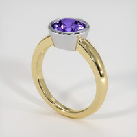 2.24 Ct. Gemstone Ring, 14K White & Yellow 2