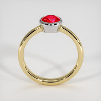 1.10 Ct. Ruby Ring, 14K White & Yellow 3