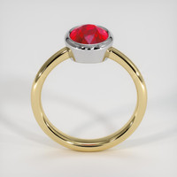 2.17 Ct. Ruby Ring, 14K White & Yellow 3