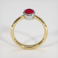 1.10 Ct. Ruby Ring, 14K White & Yellow 3