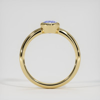 0.73 Ct. Blue Sapphire Ring, 10K Yellow Gold 3