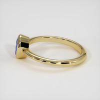 0.73 Ct. Blue Sapphire Ring, 10K Yellow Gold 4