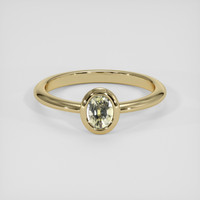 0.55 Ct. Yellow Sapphire Ring, 10K Yellow Gold 1