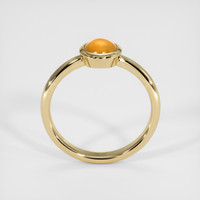 0.75 Ct. Orange Sapphire Ring, 10K Yellow Gold 3