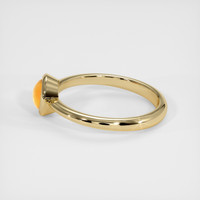 0.75 Ct. Orange Sapphire Ring, 10K Yellow Gold 4