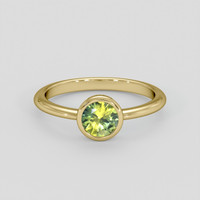 0.63 Ct. Bi Color / Parti Sapphire Ring, 10K Yellow Gold 1