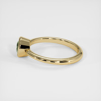 0.63 Ct. Green Sapphire Ring, 10K Yellow Gold 4