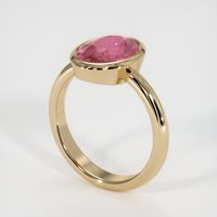 2.98 Ct. Pink Sapphire Ring, 14K Yellow Gold 2
