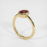 1.19 Ct. Pink Sapphire Ring, 14K Yellow Gold 2