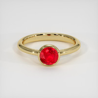 1.10 Ct. Ruby Ring, 14K Yellow Gold 1