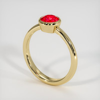 1.10 Ct. Ruby Ring, 14K Yellow Gold 2