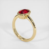 2.31 Ct. Ruby Ring, 14K Yellow Gold 2