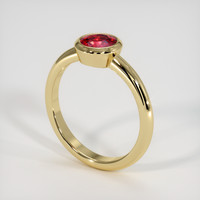 1.09 Ct. Ruby Ring, 14K Yellow Gold 2