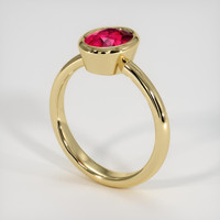 2.09 Ct. Ruby Ring, 14K Yellow Gold 2