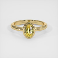 2.01 Ct. Yellow Sapphire Ring, 14K Yellow Gold 1