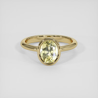 2.01 Ct. Yellow Sapphire Ring, 14K Yellow Gold 1