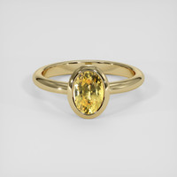 2.07 Ct. Yellow Sapphire Ring, 14K Yellow Gold 1