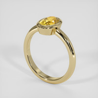 2.07 Ct. Yellow Sapphire Ring, 14K Yellow Gold 2