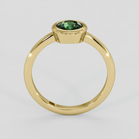 0.89 Ct. Green Sapphire Ring, 14K Yellow Gold 3