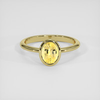 3.02 Ct. Yellow Sapphire Ring, 14K Yellow Gold 1