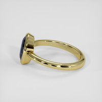 2.20 Ct. Blue Sapphire Ring, 14K Yellow Gold 4