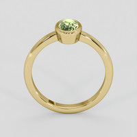 0.82 Ct. Yellowish Green Sapphire Ring, 14K Yellow Gold 3
