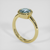 1.41 Ct. Blue Sapphire Ring, 14K Yellow Gold 2