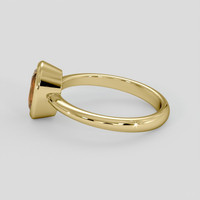 1.65 Ct. Yellowish Brown Sapphire Ring, 14K Yellow Gold 4