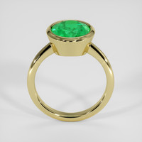 2.56 Ct. Emerald Ring, 18K Yellow Gold 3