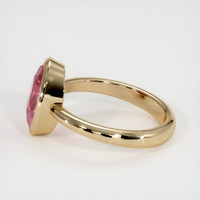 2.98 Ct. Pink Sapphire Ring, 18K Yellow Gold 4
