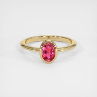 1.02 Ct. Sapphire Ring, 18K Yellow Gold 1