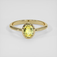 1.37 Ct. Yellow Sapphire Ring, 18K Yellow Gold 1