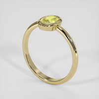 1.37 Ct. Yellow Sapphire Ring, 18K Yellow Gold 2