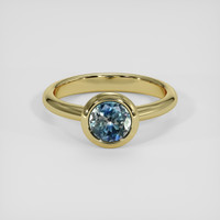 0.96 Ct. Bi Color Sapphire Ring, 18K Yellow Gold 1