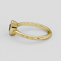 0.89 Ct. Green Sapphire Ring, 18K Yellow Gold 4