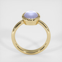 3.27 Ct. Bluish Purple Sapphire Ring, 18K Yellow Gold 3