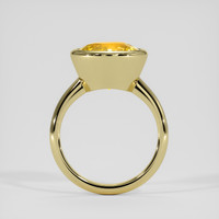 8.11 Ct. Orangish Yellow Sapphire Ring, 18K Yellow Gold 3